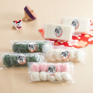 ねばり餅、濃厚よもぎ餅セット