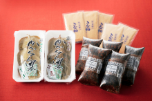 ミニあくまき5本きな粉5個とかからん団子（あずき、よもぎ）セット（送料込み）